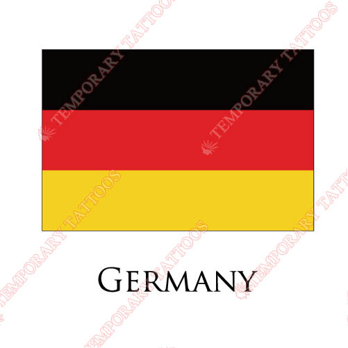 Germany flag Customize Temporary Tattoos Stickers NO.1879